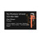 Plumber Business Cards Plumbing Theme