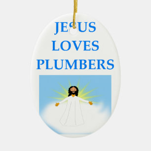 PLUMBER CERAMIC TREE DECORATION