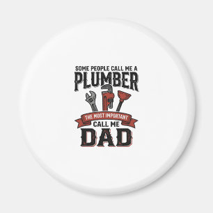 Plumber Dad Vintage Engraving Shirt Design_1 Magnet