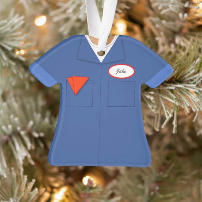 Plumber Electrician Mechanic Workshirt Profession Ornament (Tree)
