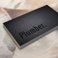 Plumber Elegant Dark Minimalist