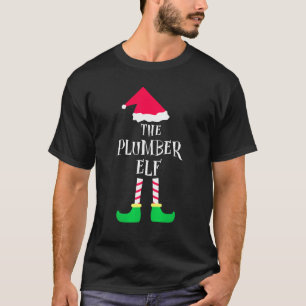 Plumber Elf Christmas Pajama Kids Matching Family T-Shirt