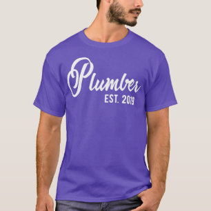 Plumber established 2019 Plumber est 2019 T-Shirt