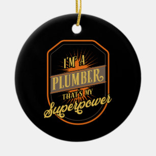 Plumber Gifts Ceramic Tree Decoration