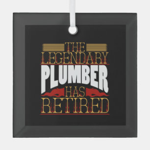 Plumber Gifts Glass Tree Decoration