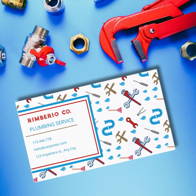 Plumber Handyman Plumbing Service Business Card (Creator Uploaded)