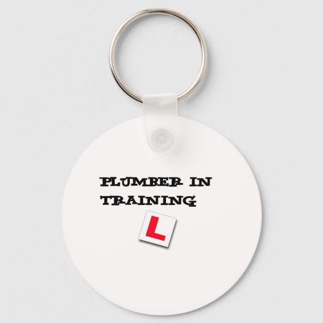 plumber in training key ring (Front)