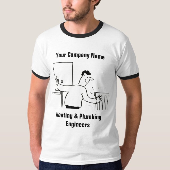 Plumber or Heating & Plumbing Services T-Shirt (Front)