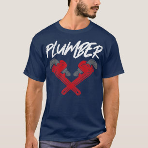 Plumber Pipelayer Plumbing Pipe Wrench1 T-Shirt