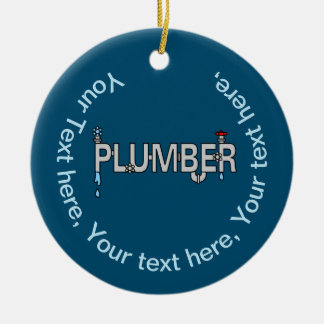 Plumber Pipes Ceramic Tree Decoration