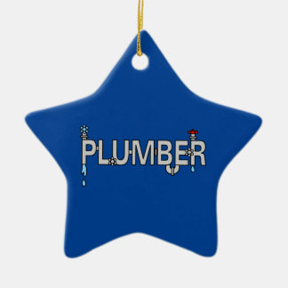Plumber Pipes Ceramic Tree Decoration