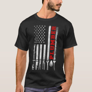 Plumber Plumber American Flag American Flag T-Shirt