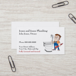 Plumber Plumbing Business Card