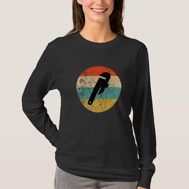 Plumber Plumbing Contractor Pipefitter Sunset Pipe T-Shirt (Front)