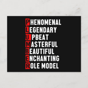 Plumber Plumbing Job Profession Craft Tools Gift Postcard