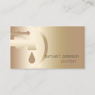 Plumber Plumbing Leaking Faucet Home Repair Business Card