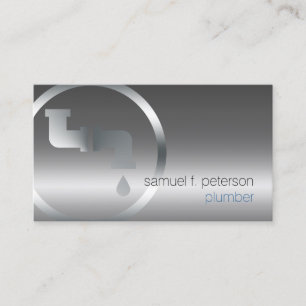 Plumber Plumbing Leaking Pipe  Business Card