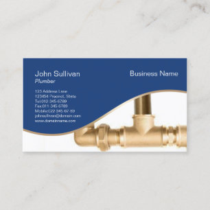 Plumber Plumbing Leaking Pipe  Business Card