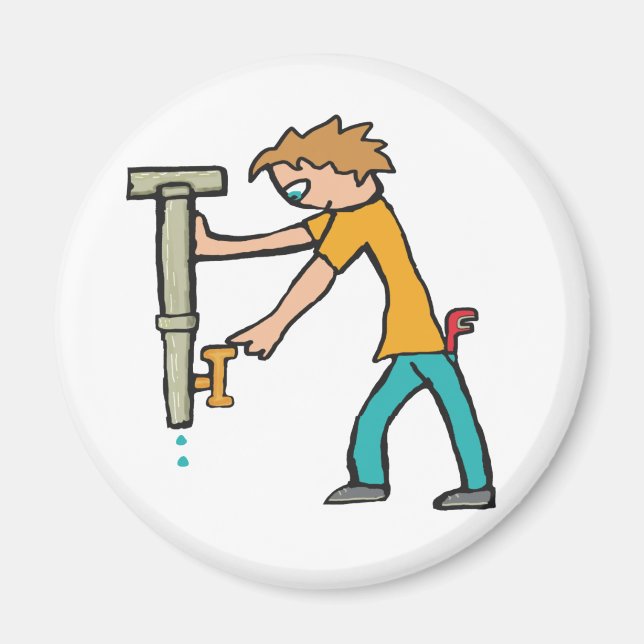 Plumber Plumbing Magnet (Front)