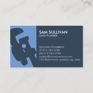 Plumber Plumbing Pipe Wrench  Business Card