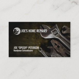 Plumber Plumbing Pipe Wrench Business Card