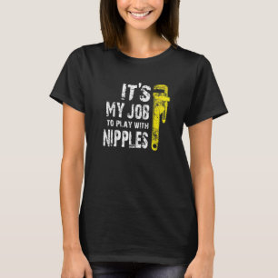 Plumber Plumbing Pipefitter Drain Surgeon Distress T-Shirt