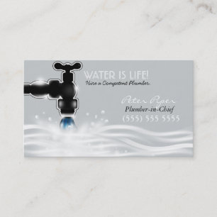 Plumber Plumbing Service Business Card