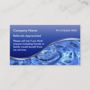 Plumber Referral Business Cards