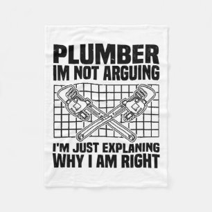 plumber sayings handyman trainee gift ideas fleece blanket