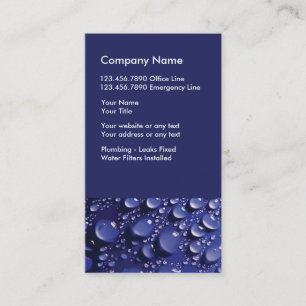 Plumber Service Business Card