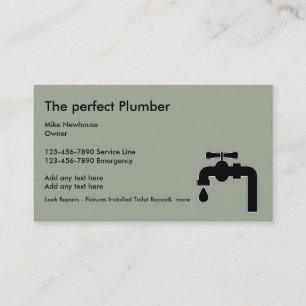 Plumber Service Business Cards