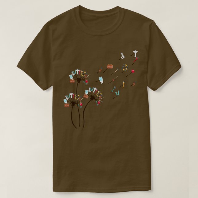 Plumber Shirt Dandelion Plumber Lover (Design Front)