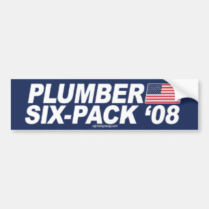 Plumber Sixpack '08 Bumper Sticker