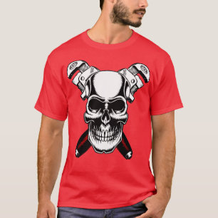 Plumber Skull and cross pipe wrenchs T-Shirt