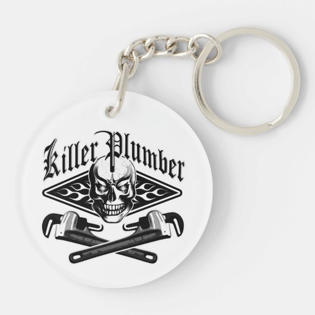Plumber Skull: Killer Plumber 3.1 Key Ring (Back)