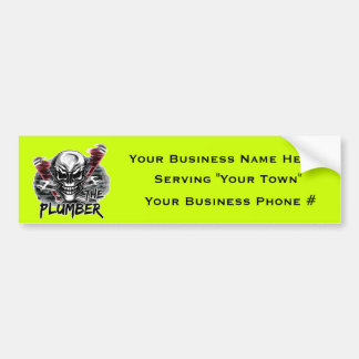 Plumber Skull: The Plumber Bumper Sticker