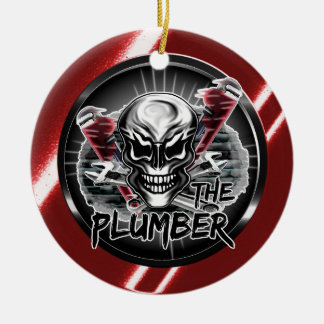 Plumber Skull: The Plumber Ceramic Tree Decoration