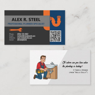 Plumber Specialist Business Card
