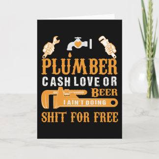 Plumber T-shirt Card