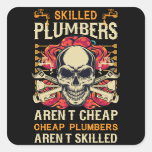 Plumber T-shirt Square Sticker