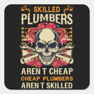 Plumber T-shirt Square Sticker