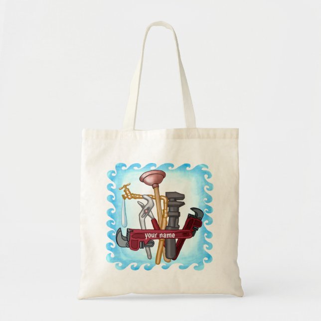 Plumber Tools Tote Bag (Front)