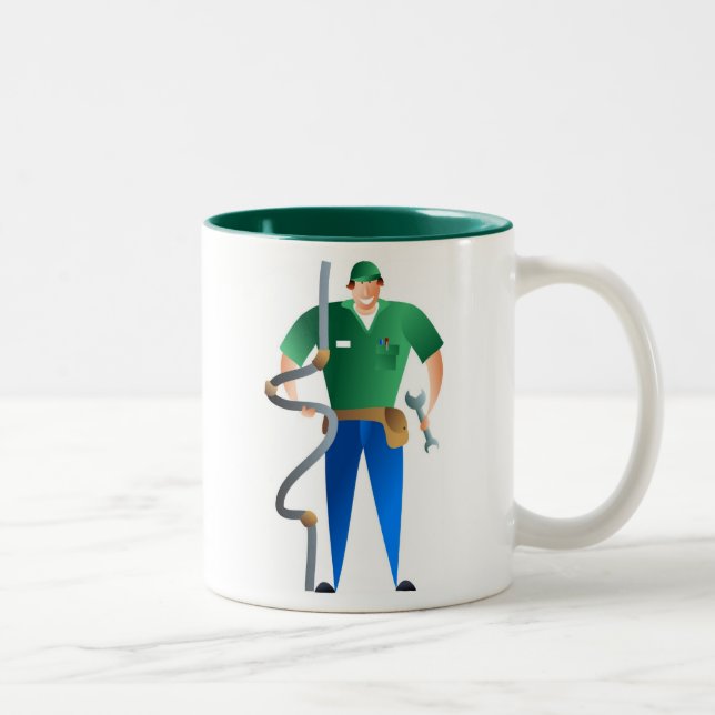 Plumber Two-Tone Coffee Mug (Right)