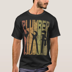 Plumber Vintage Plumbing Retro T-Shirt