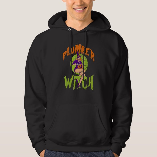 Plumber Witch   Plumber Halloween Hoodie (Front)