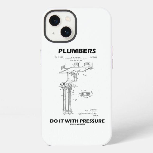 Plumbers Do It With Pressure Hoffman Differential iPhone Case (Back)