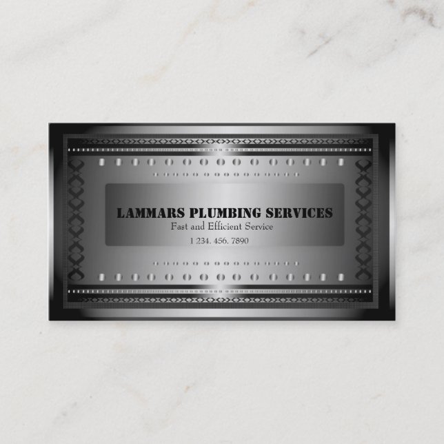 Plumbers Plumbing Service Business Card (Front)