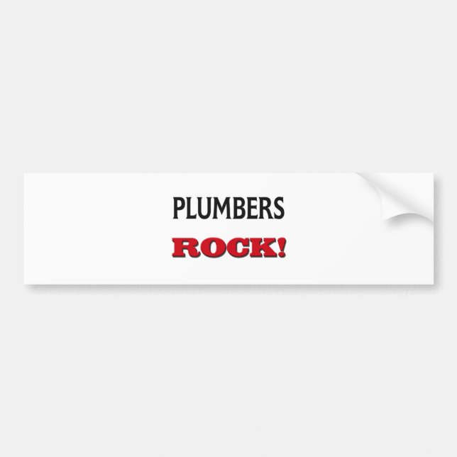 Plumbers Rock Bumper Sticker (Front)