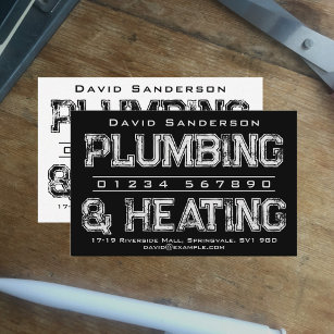 Plumbing and Heating Business Card