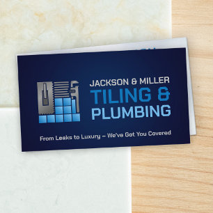 Plumbing and Tiling Services Business Card